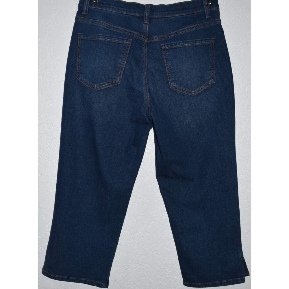 Gloria Vanderbilt 6 Amanda Capris All-Around Slimming Effect Jeans 5-Pocket crop - Picture 2 of 16
